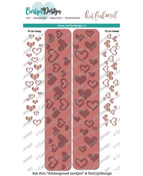 Carlijn Design Hot Foil Stamp Achtergrond Hartjes (CDHF-0006)