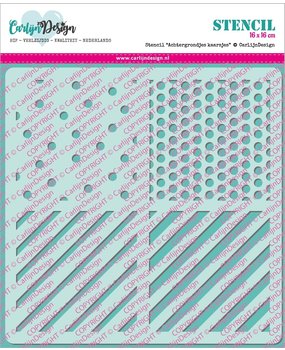 Carlijn Design Stencil Achtergrondjes Kaarsjes (CDSC-0009)