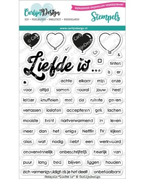Carlijn Design Clear Stamps Liefde Is (CDST0058)