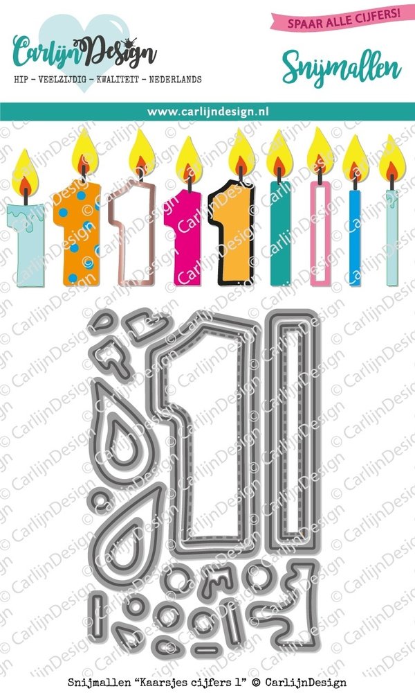 Carlijn Design Snijmal Kaarsjes Cijfers 1 (CDSN-0089) Carlijn Design Snijmal Kaarsjes Cijfers 1 (CDSN-0089)
