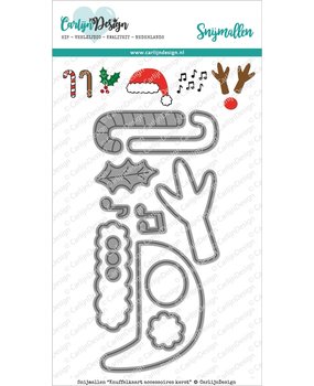 Carlijn Design Snijmal Knuffelkaart Accessoires Kerst (CDSN-0080) Carlijn Design Snijmal Knuffelkaart Accessoires Kerst (CDSN-0080)