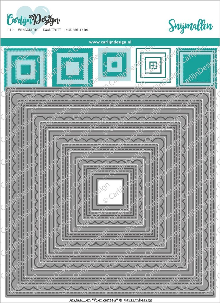 Carlijn Design Snijmal Vierkanten (CDSN-0079) Carlijn Design Snijmal Vierkanten (CDSN-0079)