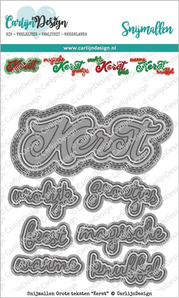 Carlijn Design Snijmal Grote Teksten Kerst (CDSN-0078)