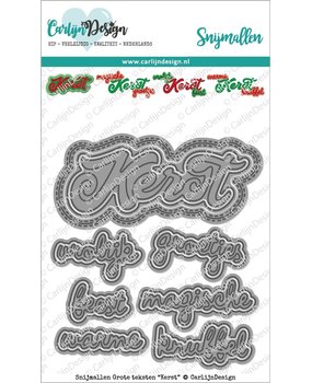 Carlijn Design Snijmal Grote Teksten Kerst (CDSN-0078)