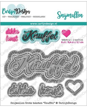 Carlijn Design Snijmal Grote Teksten Knuffel (CDSN-0077)