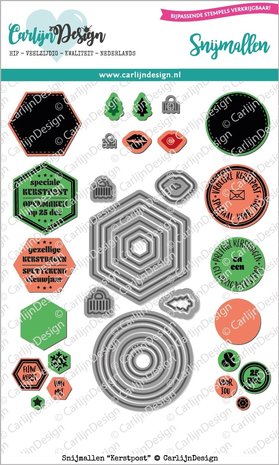 Carlijn Design Snijmal Kerstpost (CDSN-0071) Carlijn Design Snijmal Kerstpost (CDSN-0071)