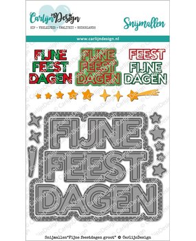 Carlijn Design Snijmal Fijne Feestdagen Groot (CDSN-0065) Carlijn Design Snijmal Fijne Feestdagen Groot (CDSN-0065)