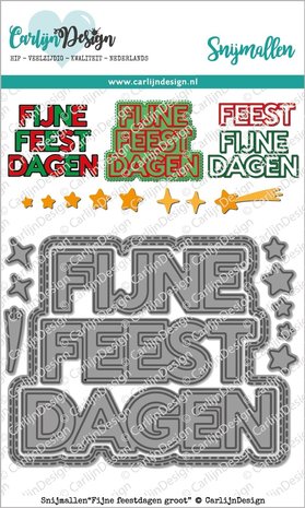 Carlijn Design Snijmal Fijne Feestdagen Groot (CDSN-0065) Carlijn Design Snijmal Fijne Feestdagen Groot (CDSN-0065)