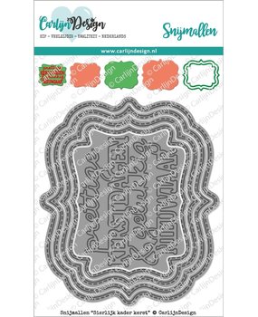 Carlijn Design Snijmal Sierlijk Kader Kerst (CDSN-0064) Carlijn Design Snijmal Sierlijk Kader Kerst (CDSN-0064)