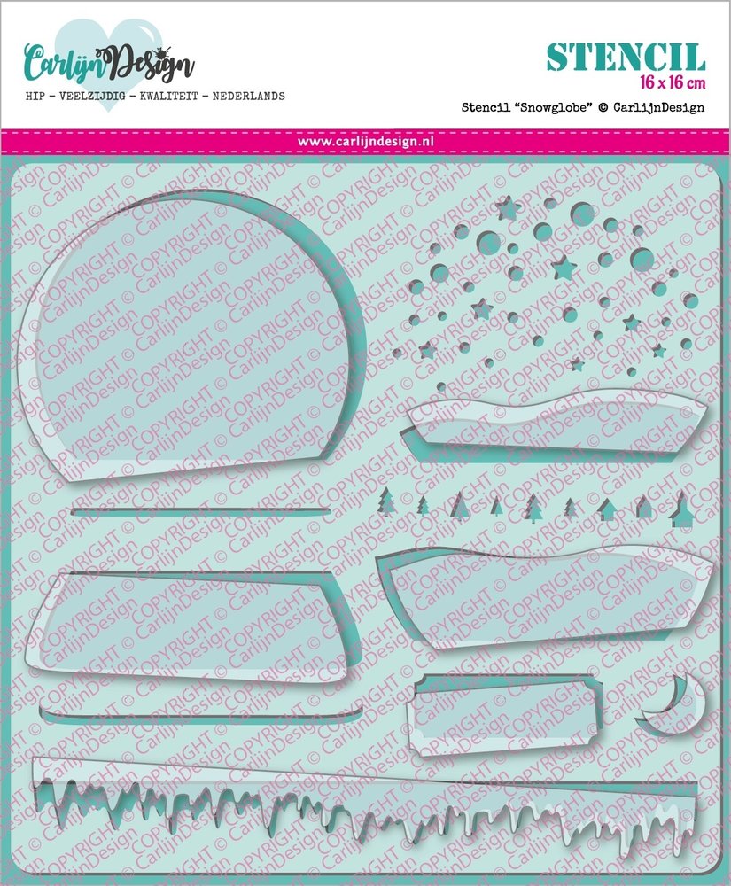 Carlijn Design Stencil Snow Globe (CDSC-0007) Carlijn Design Stencil Snow Globe (CDSC-0007)