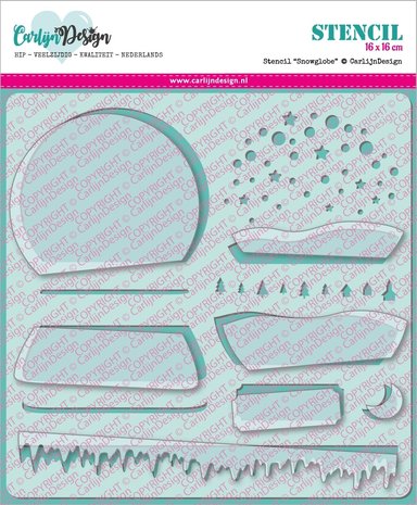 Carlijn Design Stencil Snow Globe (CDSC-0007) Carlijn Design Stencil Snow Globe (CDSC-0007)