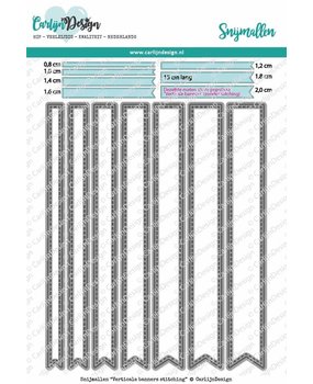 Carlijn Design Snijmal Verticale Banners Stitching (CDSN-0090) Carlijn Design Snijmal Verticale Banners Stitching (CDSN-0090)