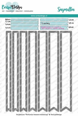 Carlijn Design Snijmal Verticale Banners Stitching (CDSN-0090) Carlijn Design Snijmal Verticale Banners Stitching (CDSN-0090)
