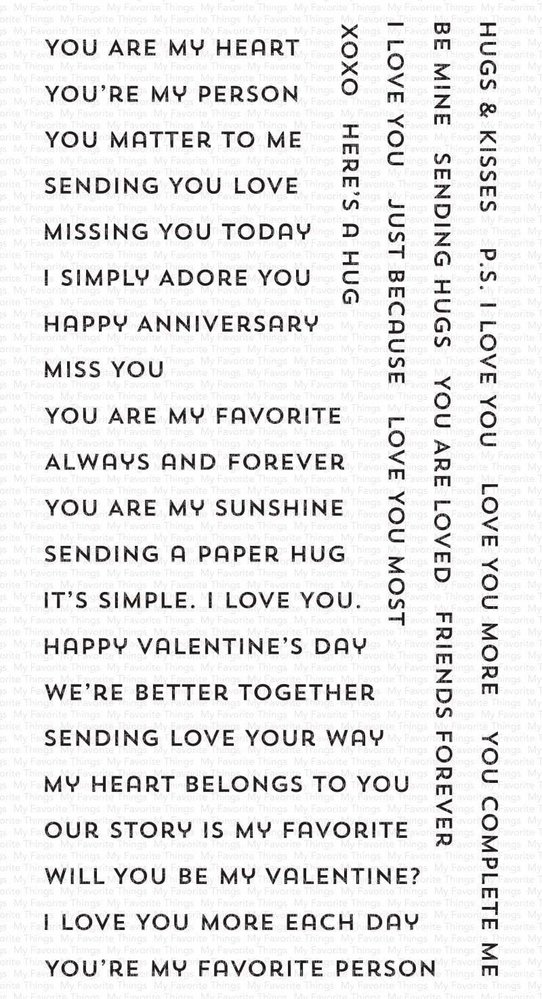 My Favorite Things Bitty Hugs & Kisses Clear Stamps (CS-532) My Favorite Things Bitty Hugs & Kisses Clear Stamps (CS-532)