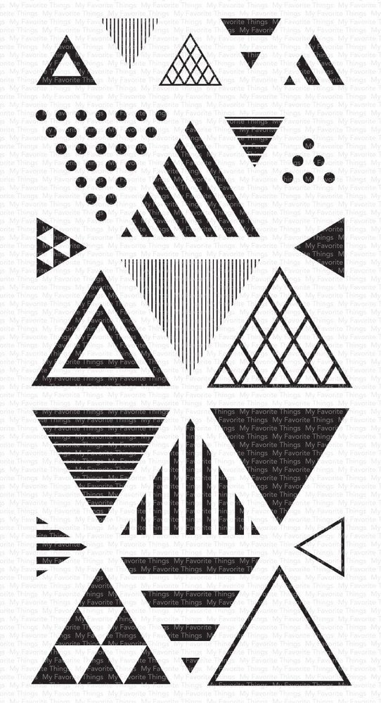 My Favorite Things Trendy Triangles Clear Stamps (CS-539) My Favorite Things Trendy Triangles Clear Stamps (CS-539)