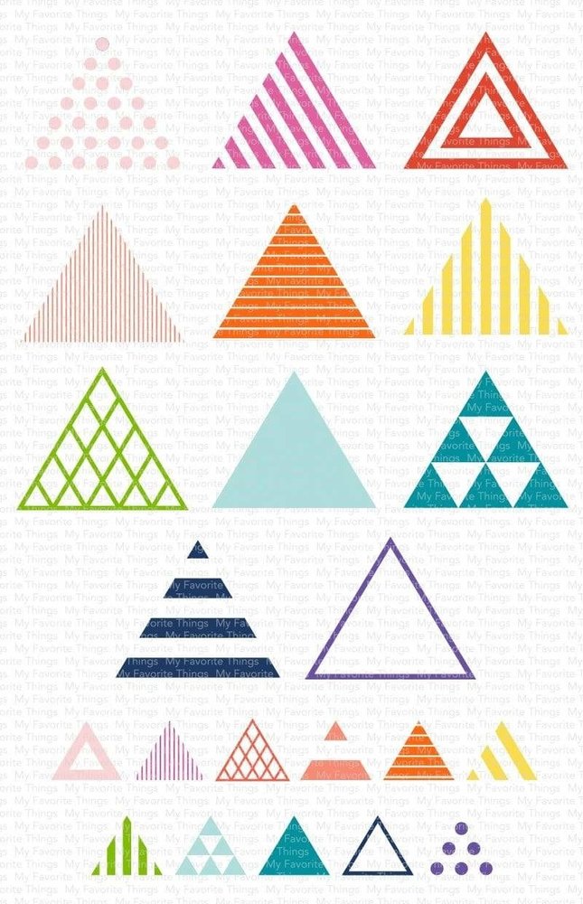 My Favorite Things Trendy Triangles Clear Stamps (CS-539) My Favorite Things Trendy Triangles Clear Stamps (CS-539)