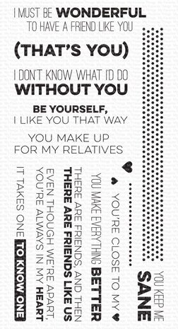 My Favorite Things Friends Like Us Clear Stamps (CS-542)