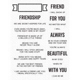 My Favorite Things What Friendship Means Clear Stamps (CS-543)