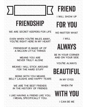 My Favorite Things What Friendship Means Clear Stamps (CS-543) My Favorite Things What Friendship Means Clear Stamps (CS-543)