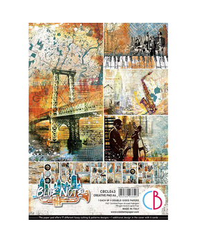 Ciao Bella Papercrafting Blue Note A4 Creative Pad (CBCL042) Ciao Bella Papercrafting Blue Note A4 Creative Pad (CBCL042)