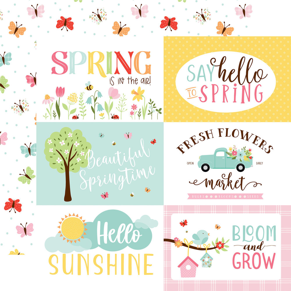 Echo Park Welcome Spring 6x6 Inch Paper Pad (WES235023) Echo Park Welcome Spring 6x6 Inch Paper Pad (WES235023)