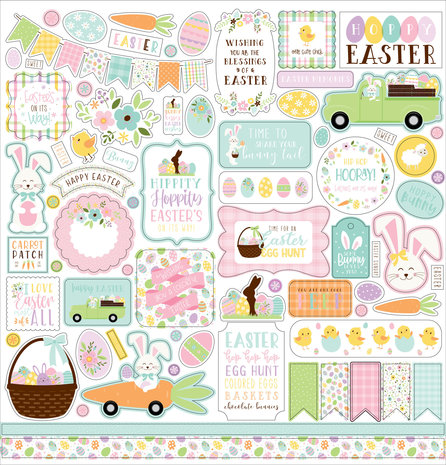 Echo Park Welcome Easter 12x12 Inch Element Sticker (WEE236014)