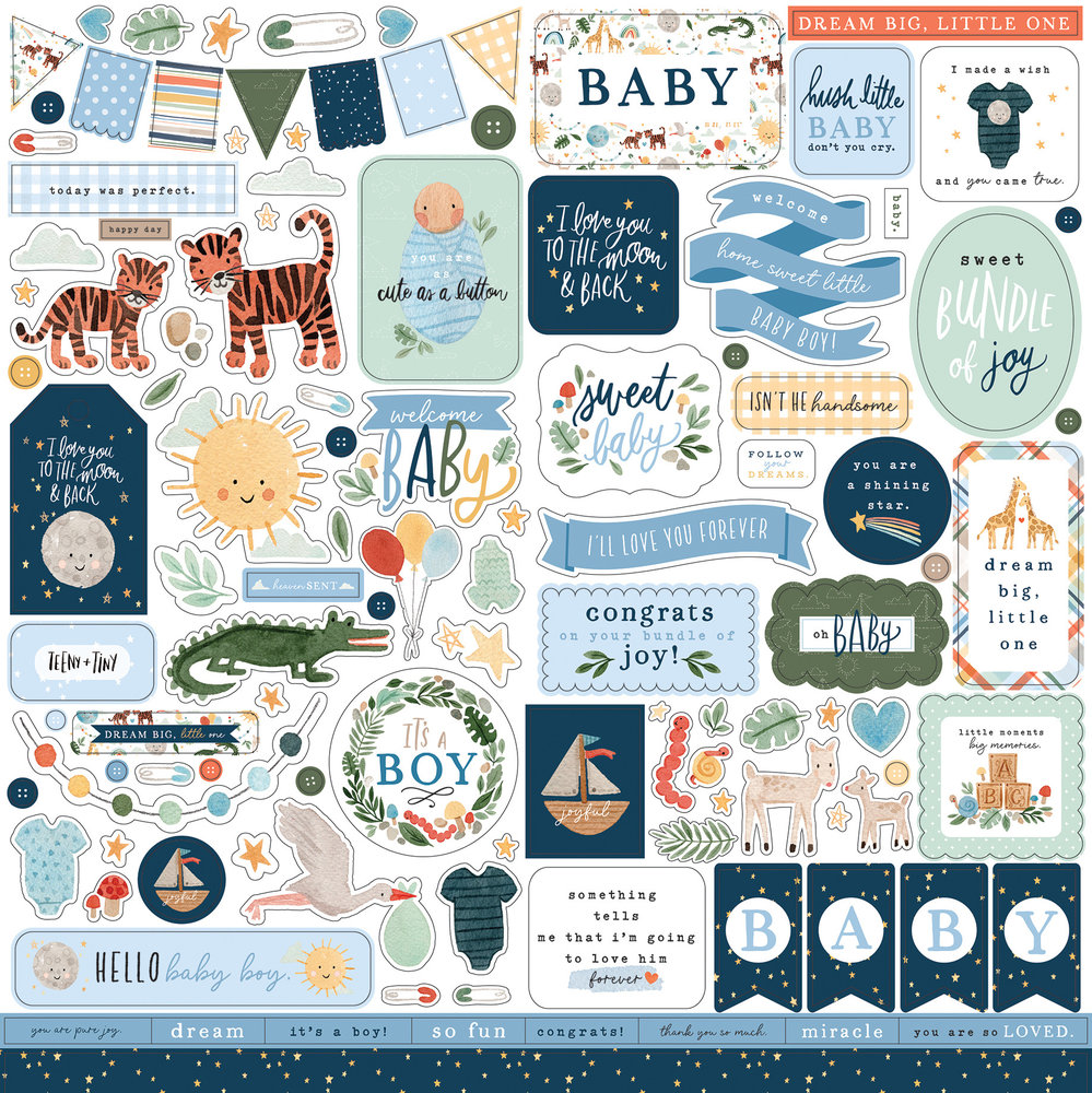 Echo Park Welcome Baby Boy 12x12 Inch Collection Kit (WBB234016) Echo Park Welcome Baby Boy 12x12 Inch Collection Kit (WBB234016)