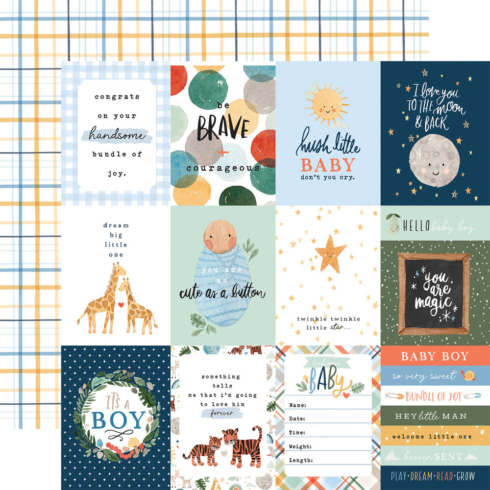 Echo Park Welcome Baby Boy 12x12 Inch Collection Kit (WBB234016) Echo Park Welcome Baby Boy 12x12 Inch Collection Kit (WBB234016)