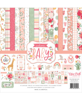 Echo Park Welcome Baby Girl 12x12 Inch Collection Kit (WBG233016) Echo Park Welcome Baby Girl 12x12 Inch Collection Kit (WBG233016)