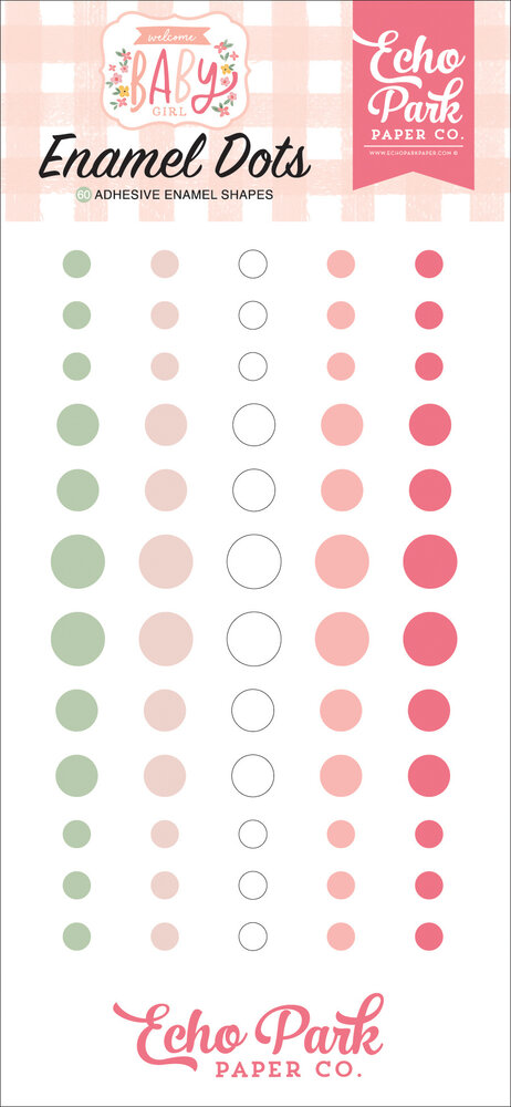 Echo Park Welcome Baby Girl Enamel Dots (WBG233028) Echo Park Welcome Baby Girl Enamel Dots (WBG233028)