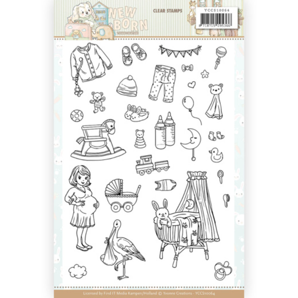 Yvonne Creations Newborn Clear Stamp Set (YCCS10064)