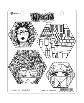 Ranger Dylusions A Head Start Cling Stamps (DYR 76766) Ranger Dylusions A Head Start Cling Stamps (DYR 76766)