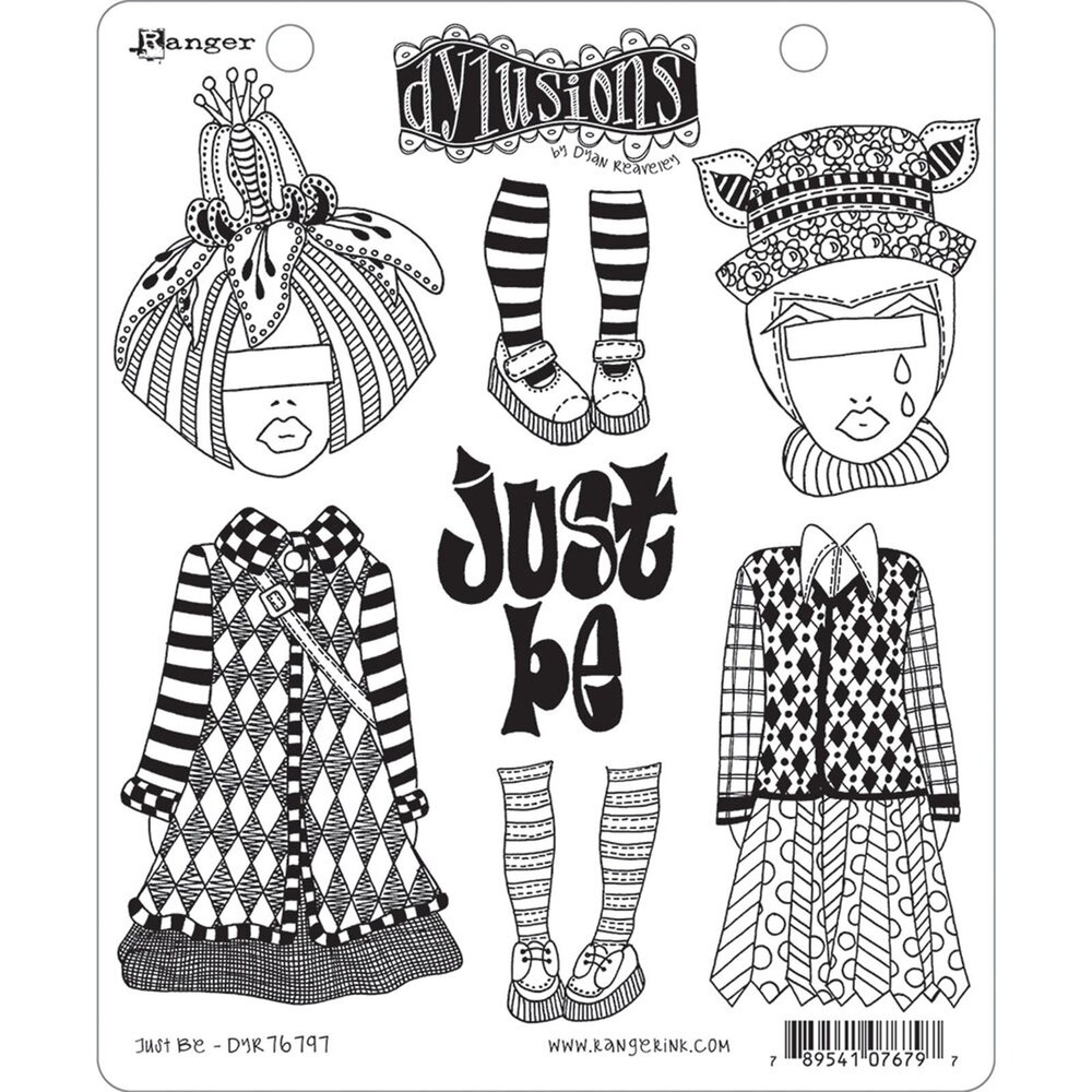 Ranger Dylusions Just Be Cling Stamps (DYR 76797)