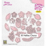 Nellie Snellen Snijmal Set of Flowers and Leaves (SD191)