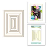 Spellbinders Essential Duo Lines Rectangles Glimmer Hot Foil Plate (GLP-258)