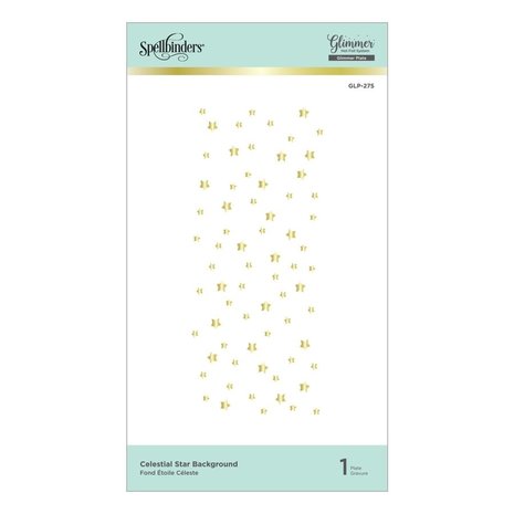 Spellbinders Celestial Star Background Glimmer Hot Foil Plate (GLP-275)