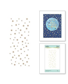 Spellbinders Celestial Star Background Glimmer Hot Foil Plate (GLP-275) Spellbinders Celestial Star Background Glimmer Hot Foil Plate (GLP-275)