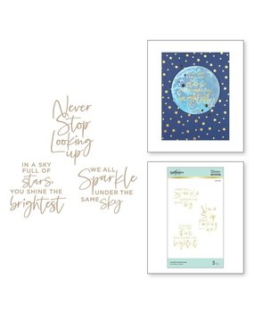 Spellbinders Celestial Sentiments Glimmer Hot Foil Plate (GLP-276) Spellbinders Celestial Sentiments Glimmer Hot Foil Plate (GLP-276)