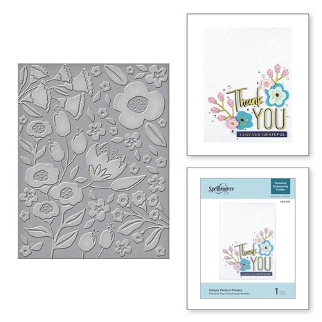 Spellbinders Simply Perfect Florets Embossing Folder (SES-015) Spellbinders Simply Perfect Florets Embossing Folder (SES-015)