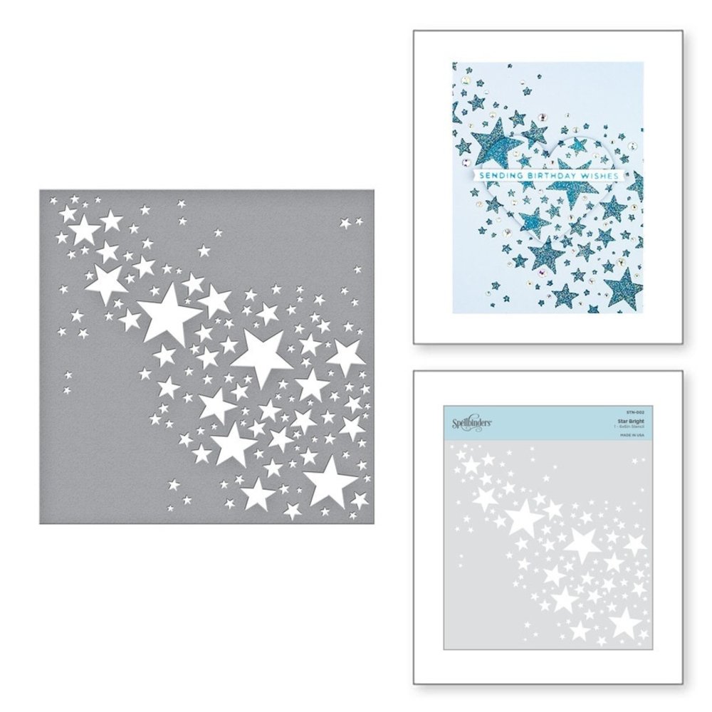 Spellbinders Star Bright Stencils (STN-002) Spellbinders Star Bright Stencils (STN-002)