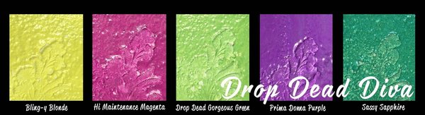 Lindy's Stamp Gang Drop Dead Diva Embossing Powder Set (ep-set-17) Lindy's Stamp Gang Drop Dead Diva Embossing Powder Set (ep-set-17)