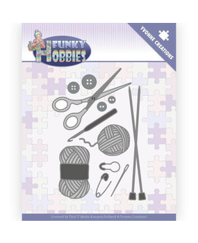Yvonne Creations Funky Hobbies Knitting Die (YCD10230) Yvonne Creations Funky Hobbies Knitting Die (YCD10230)