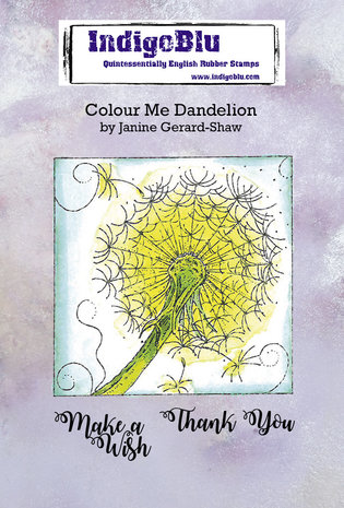 IndigoBlu Colour Me Dandelion A6 Rubber Stamps (IND0745) IndigoBlu Colour Me Dandelion A6 Rubber Stamps (IND0745)