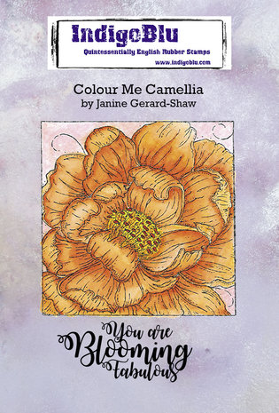 IndigoBlu Colour Me Camellia A6 Rubber Stamps (IND0748) IndigoBlu Colour Me Camellia A6 Rubber Stamps (IND0748)