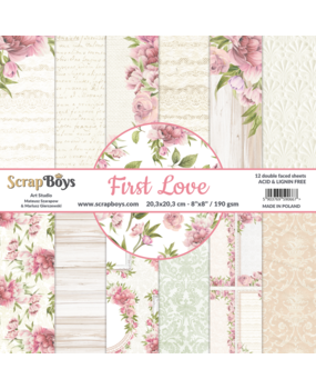 ScrapBoys First Love 8x8 Inch Paper Pad (FILO-10)