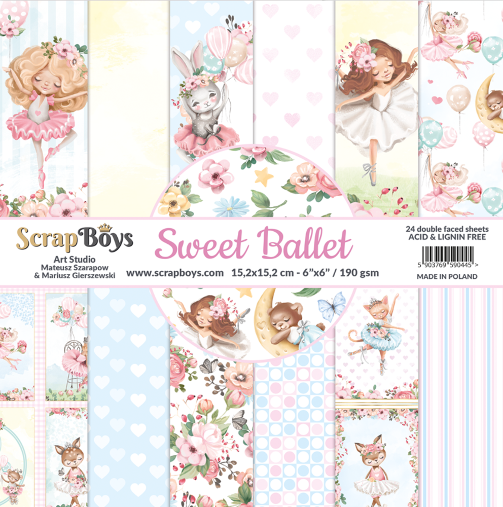 ScrapBoys Sweet Ballet 6x6 Inch Paper Pad (SWBA-09)