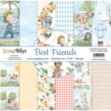 ScrapBoys Best Friends 8x8 Inch Paper Pad (BEFR-10)