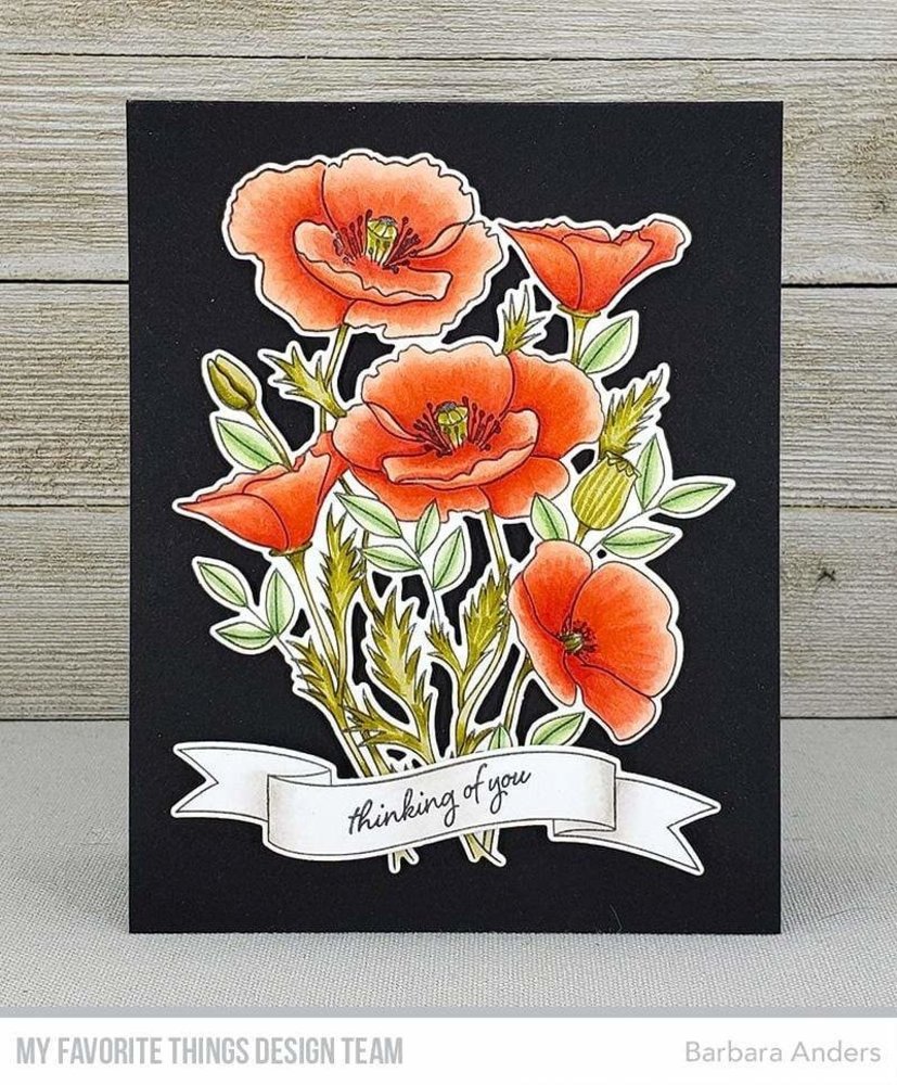 My Favorite Things Wild Poppies Clear Stamps (CS-547)