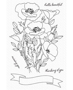 My Favorite Things Wild Poppies Clear Stamps (CS-547)