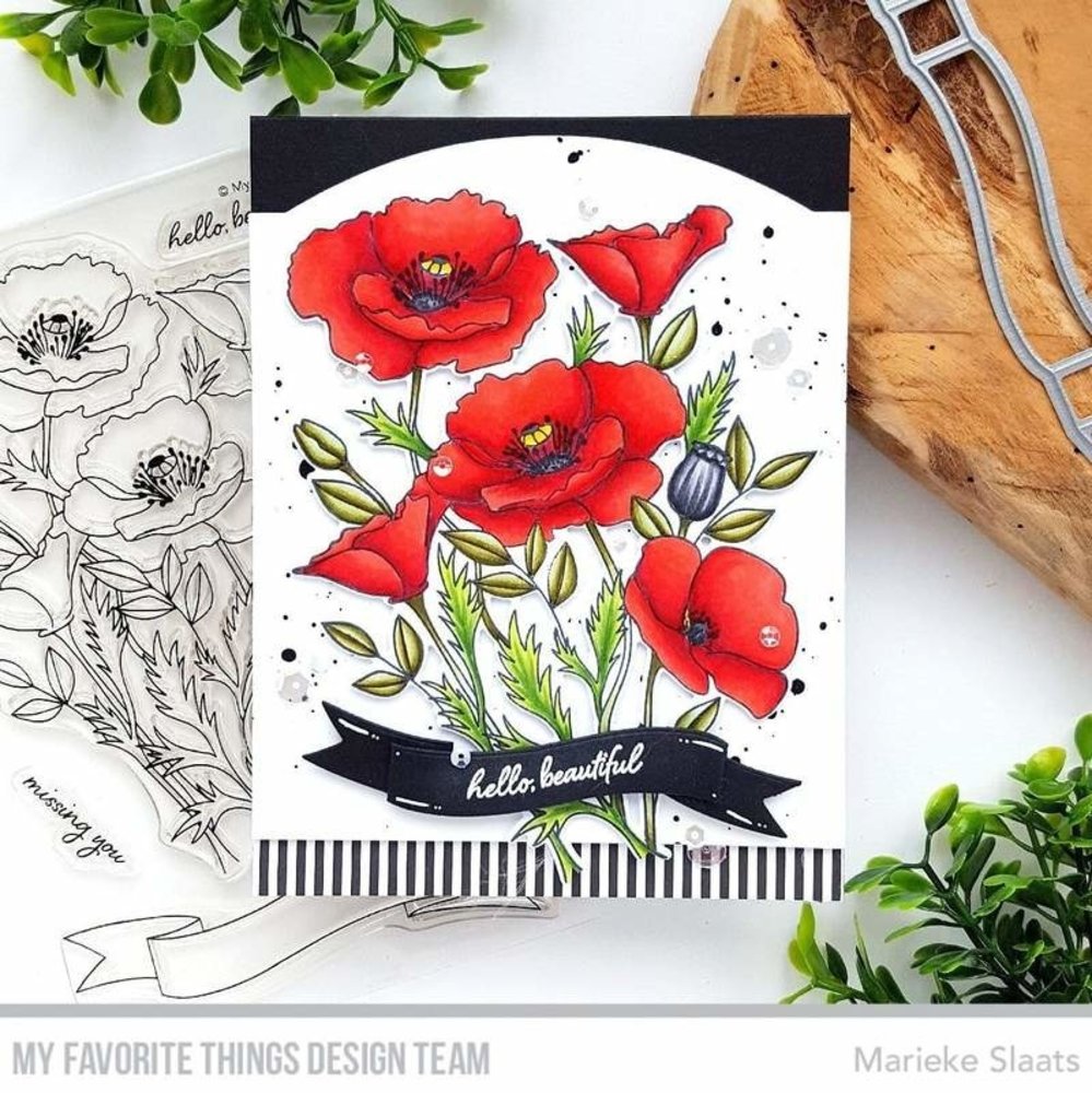 My Favorite Things Wild Poppies Clear Stamps (CS-547)